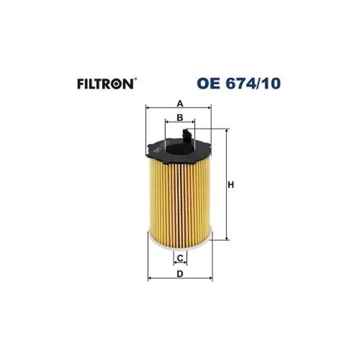 Olajszűrő Oe674/10 Hyundai Grand Santa Fé/Grandeur/Santa Fe 4/Santa Fé 2 Kia Cadenza 2/Sorento 3