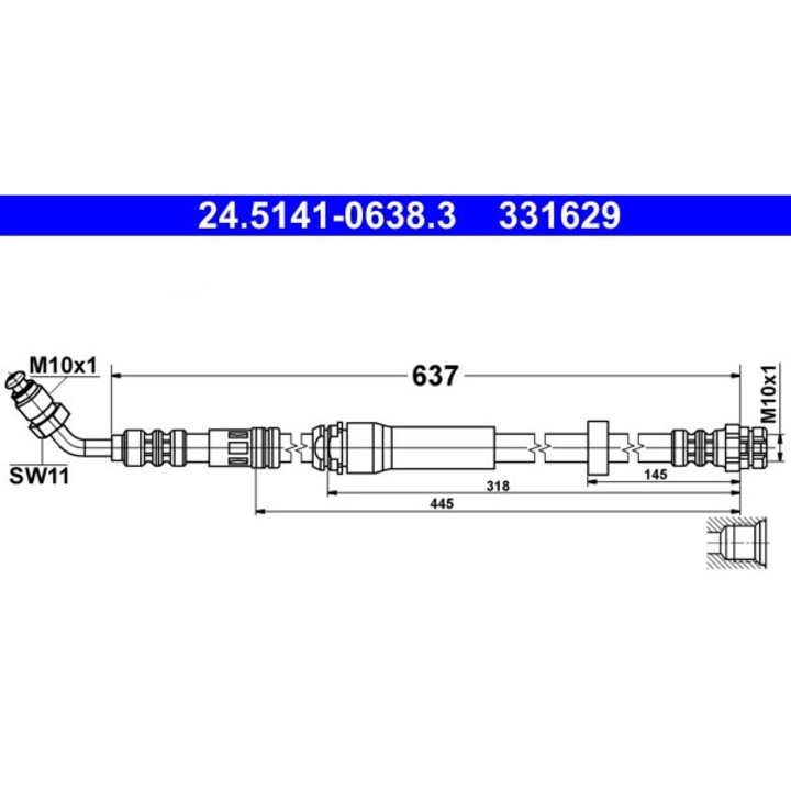 Furtun Frana 24.5141-0638.3 Audi A4 B9/A5