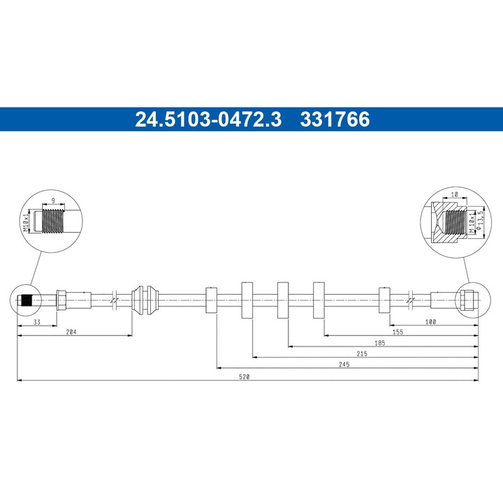 Furtun Frana 24.5103-0472.3 Audi A4 B8/A5