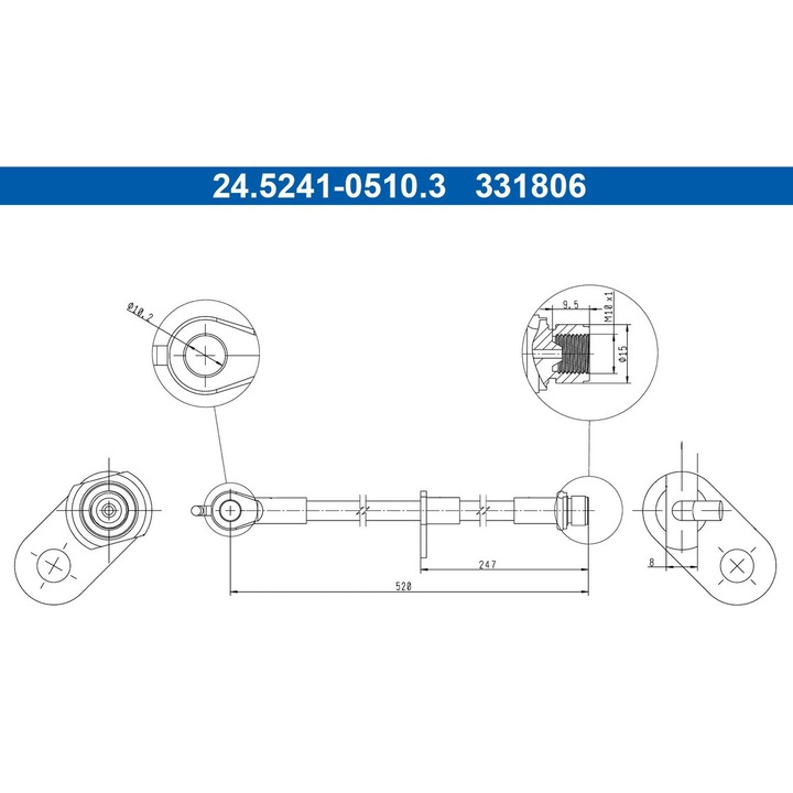 Furtun Frana 24.5241-0510.3 Toyota C-Hr