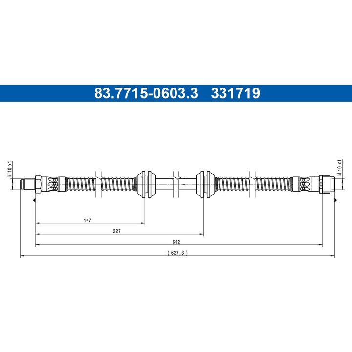 Fékcső 83.7715-0603.3 Mercedes-Benz C-osztály/C-osztály T-modell