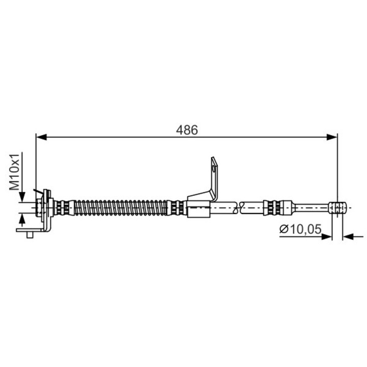 Fékcső 1987481372 Hyundai Getz