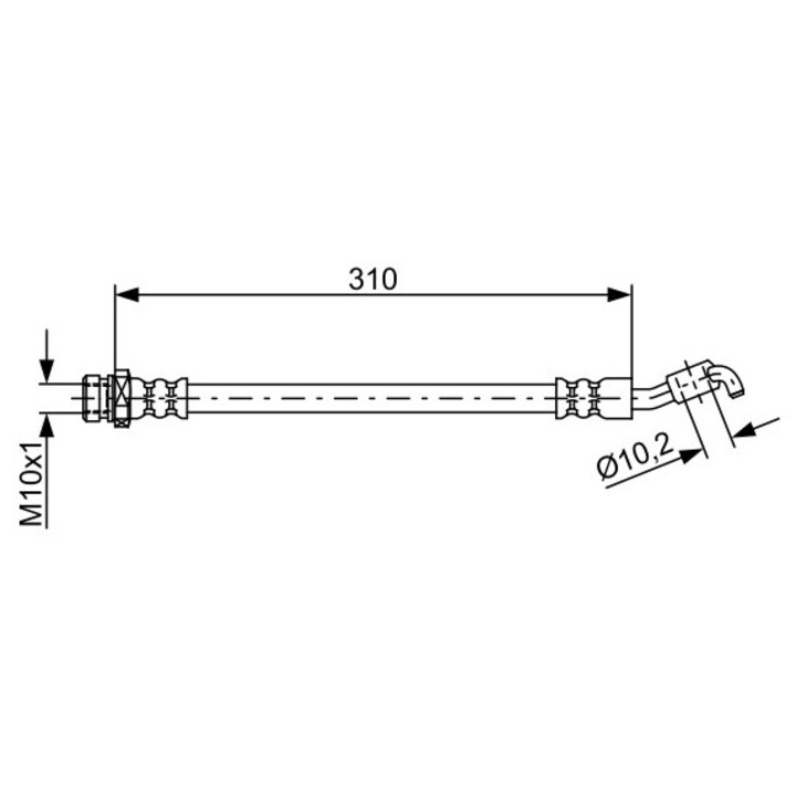 Fékcső 1987481891 Hyundai Ix35 Kia Sportage 3