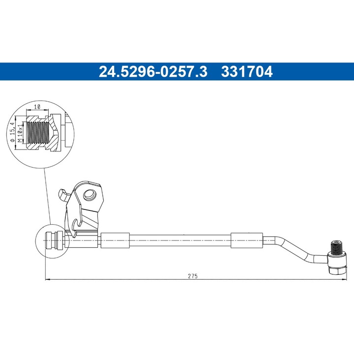 Fékcső 24.5296-0257.3 Hyundai I20 1
