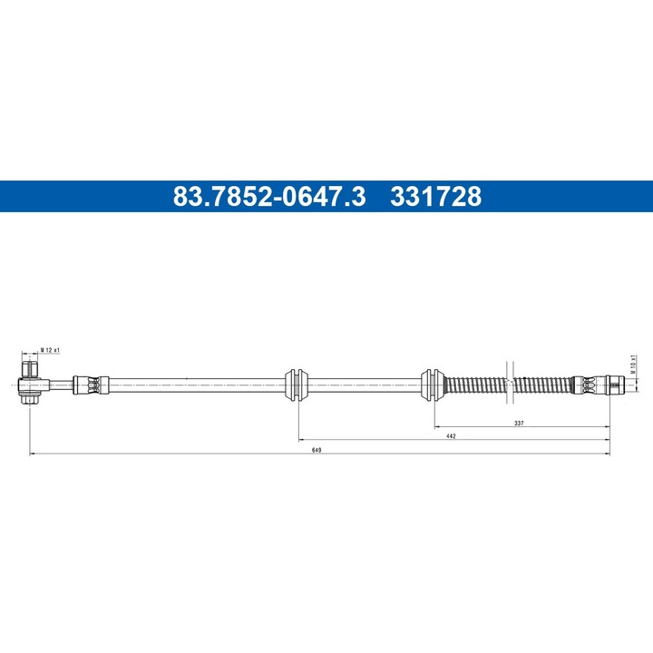 Fékcső 83.7852-0647.3 Mercedes-Benz G-osztály