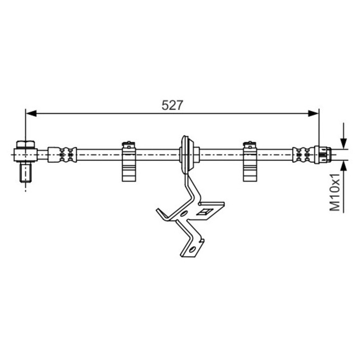 Fékcső 1987476041 Mercedes-Benz M-Class