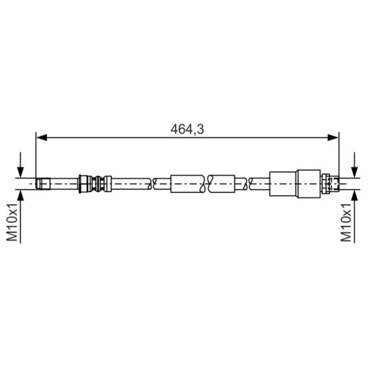 Fékcső 1987481541 Mercedes-Benz Sprinter 4, 6-T/Sprinter 5-T Vw Crafter 30-50