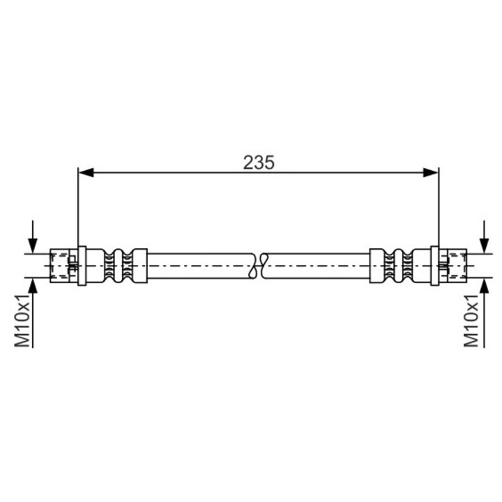 Fékcső 1987481008 Mercedes-Benz Sprinter 4-T/Sprinter 5-T Vw Lt 28-46 2