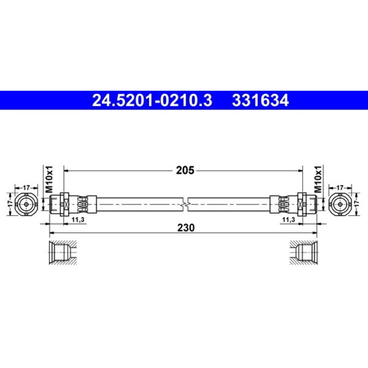 Furtun Frana 24.5201-0210.3 Bmw X5/X6