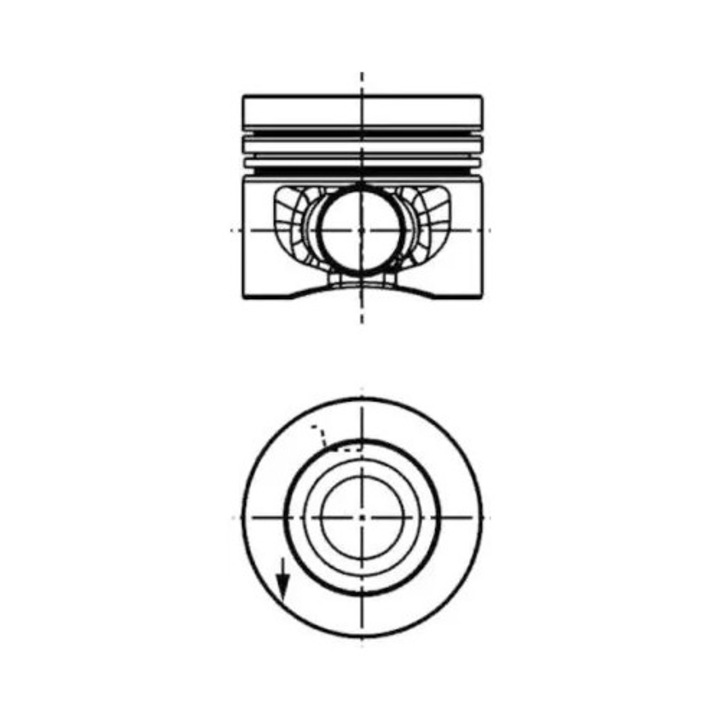 Piston 40353610 Audi A1/A3/A4 B8/A5/A6 C7/Q3/Q5/Tt Seat Alhambra/Altea/Exeo/Ibiza 4/Leon Skoda Octavia 2/Superb 2/Yeti