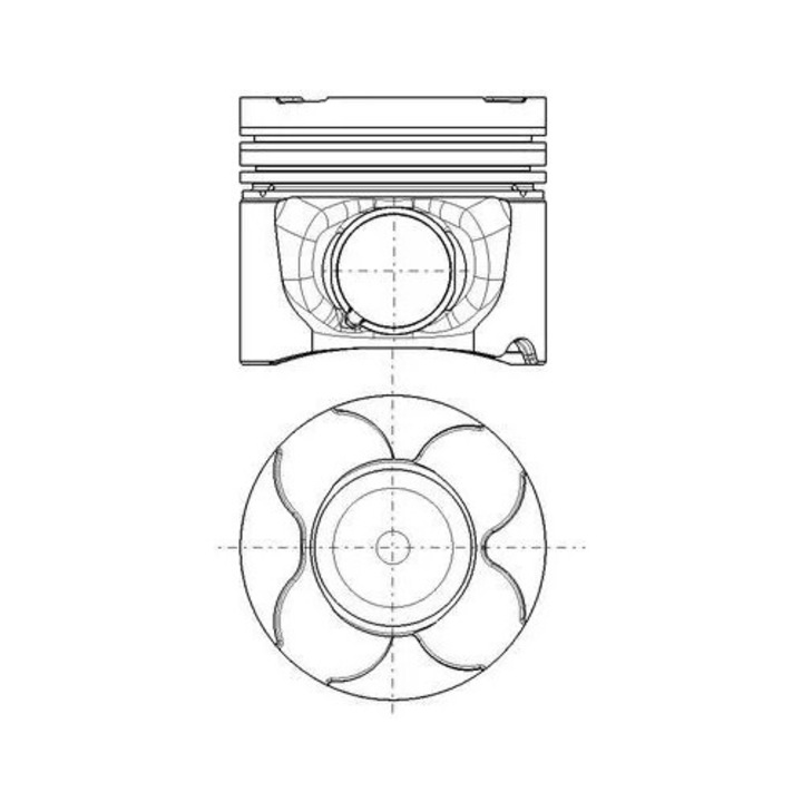 Dugattyú 037Pi00151000 Volvo S60 1/S60 2/S60 2 Cross Country/S80 2/V40/V40 Cross Country/V60 1/V60 1 Cross Country/V70 3