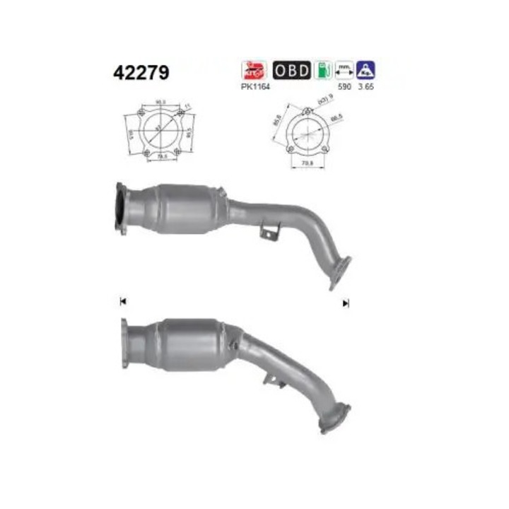 Catalizator 42279 Audi A4 B8/A5