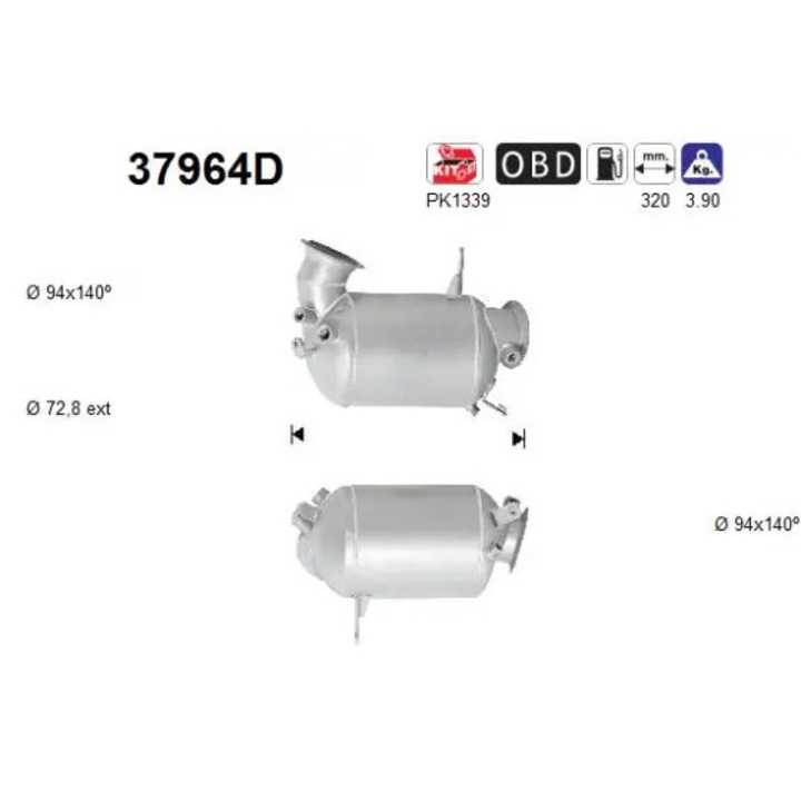 Catalizator 37964D Vw Multivan T6/Transporter T6/Transporter T6 / Caravelle T6