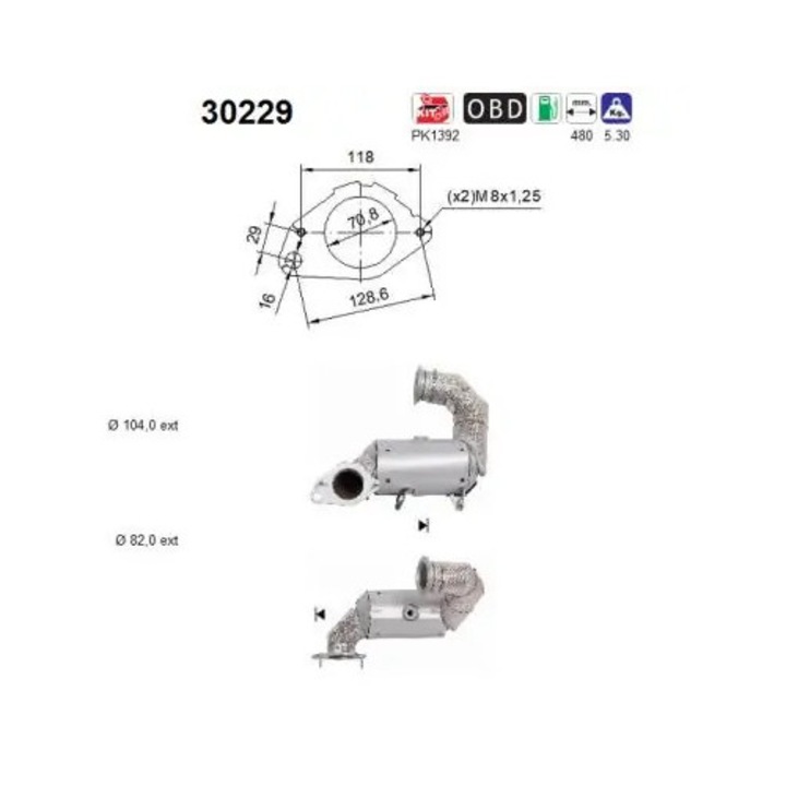 Catalizator 30229 Renault Espace 5/Kadjar/Megane 4/Talisman