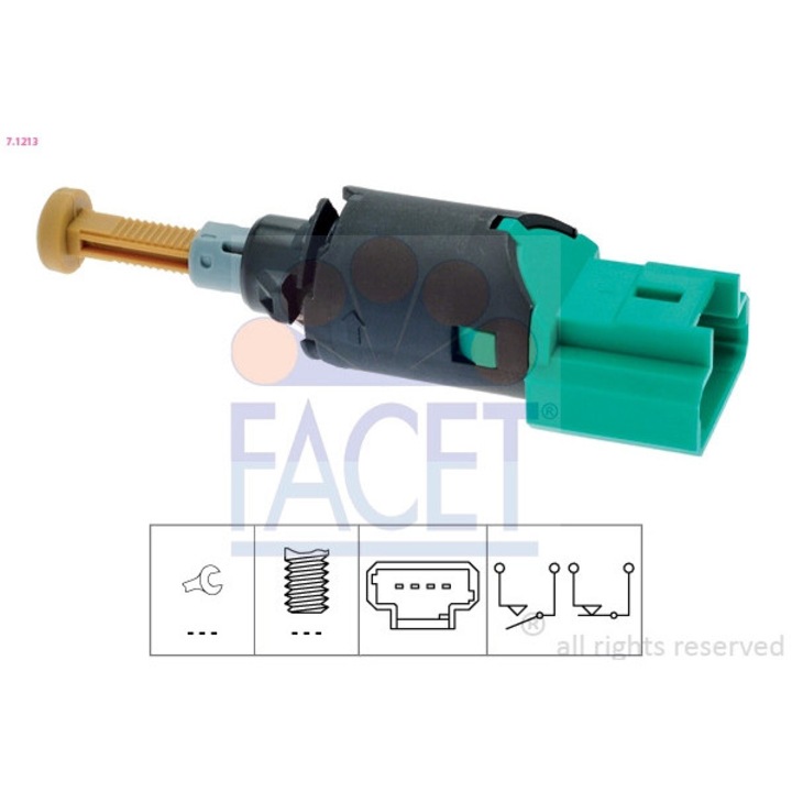 Ключ за стоп светлини 7.1213 Citroën C3 2/C3 Picasso/C3 Pluriel/C4 Picasso 1/C5 2/Ds3 Fiat Scudo/Ulysse Lancia Phedra