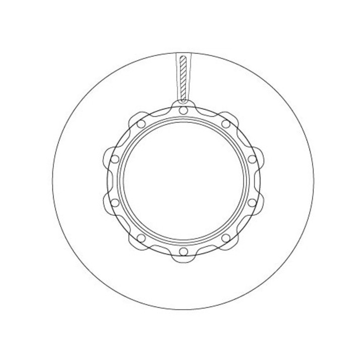 Tárcsafék Frana Df5014S Scania 4 - Széria/G 1/P 1/R 1/T
