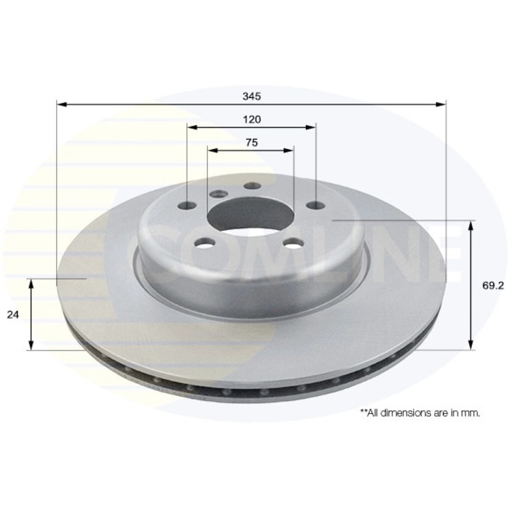 Спирачен диск Adc1788V Bmw 5/5 Gran Turismo/6/6 Gran/7