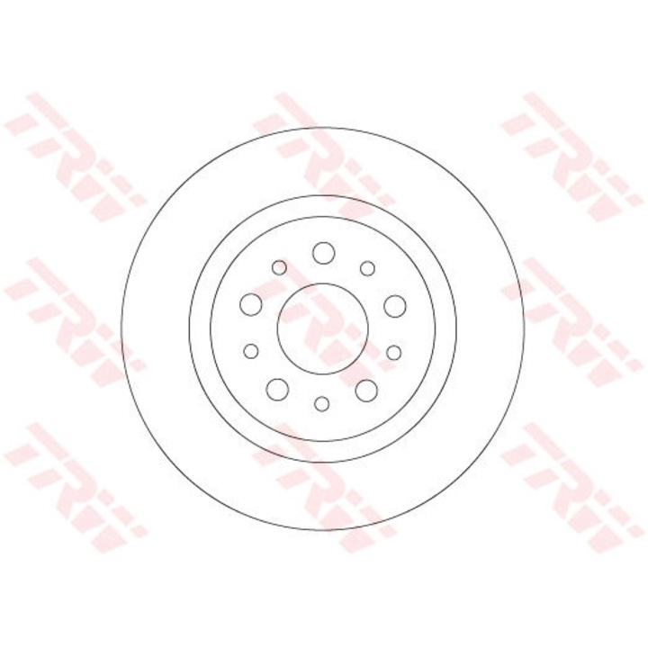 Frana tárcsa Df6714 Fiat 500L/Tipo