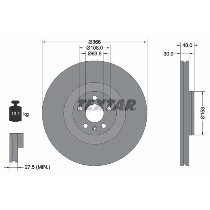 Спирачен диск 92308905 Volvo Xc60 2/Xc90 2 Volvo Asia Xc60 2