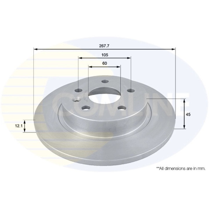 Спирачен диск Adc1152 Chevrolet Aveo/Cruze/Trax Opel Astra H Classic/Astra J/Astra J Gtc/Mokka / Mokka 10