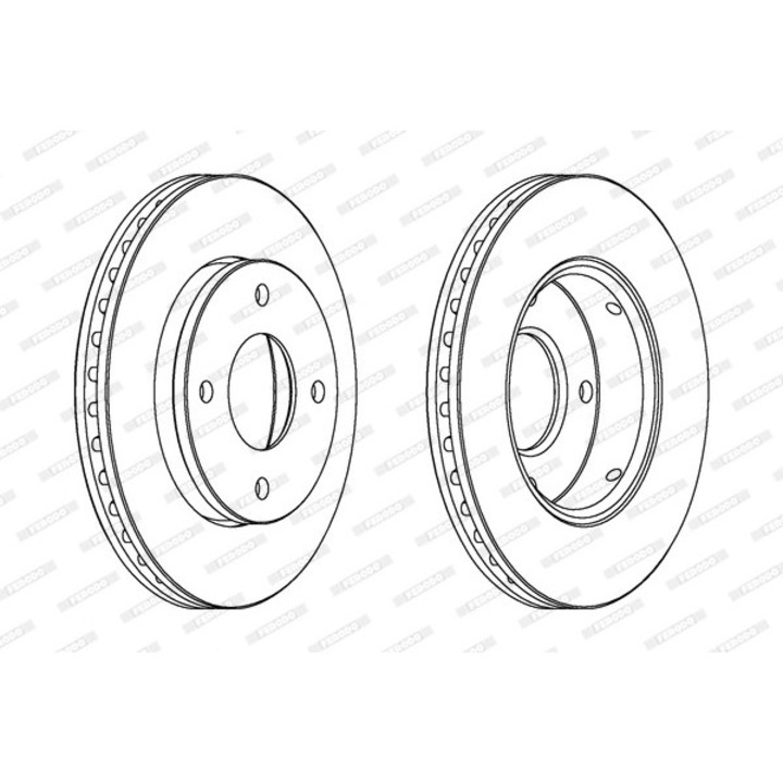 Set Discuri De Frana Ddf1621C Mitsubishi Colt/Colt 6/Colt Czc 6 Smart Forfour