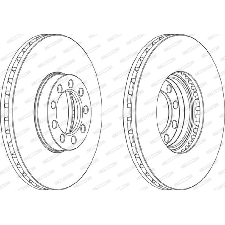 Set Discuri De Frana Fcr329A Iveco Daily 4/Daily 5/Daily 6