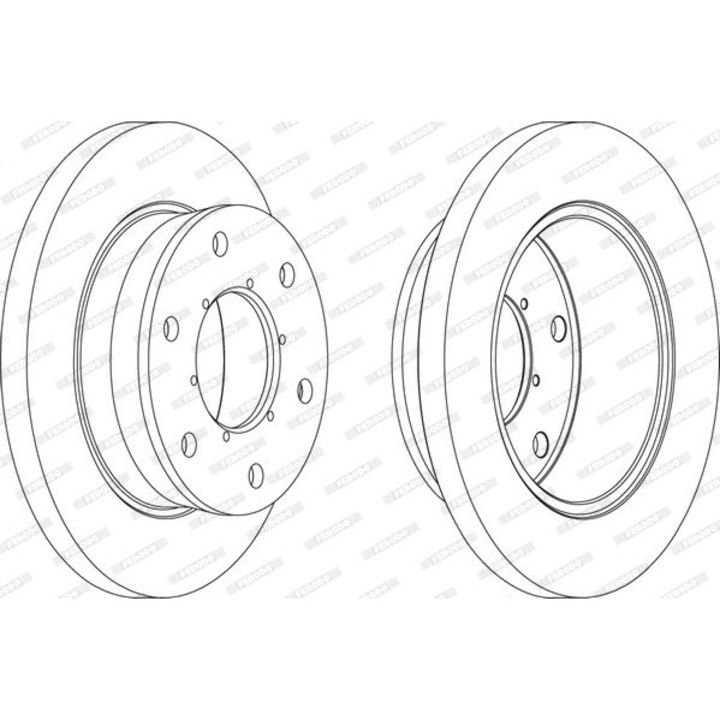 Set Discuri De Frana Fcr343A Iveco Daily 4