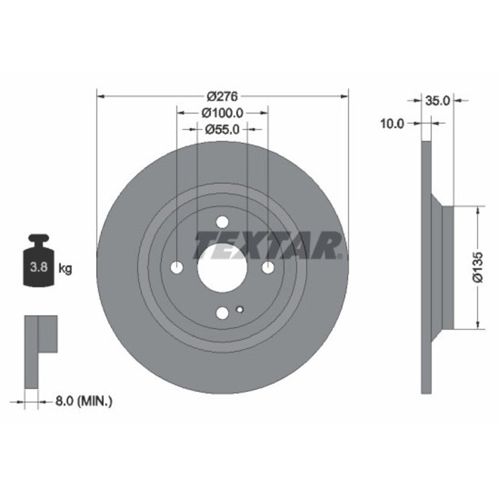 Tárcsafék 92188303 Eunos Roadster 2 Mazda Mx-5 2