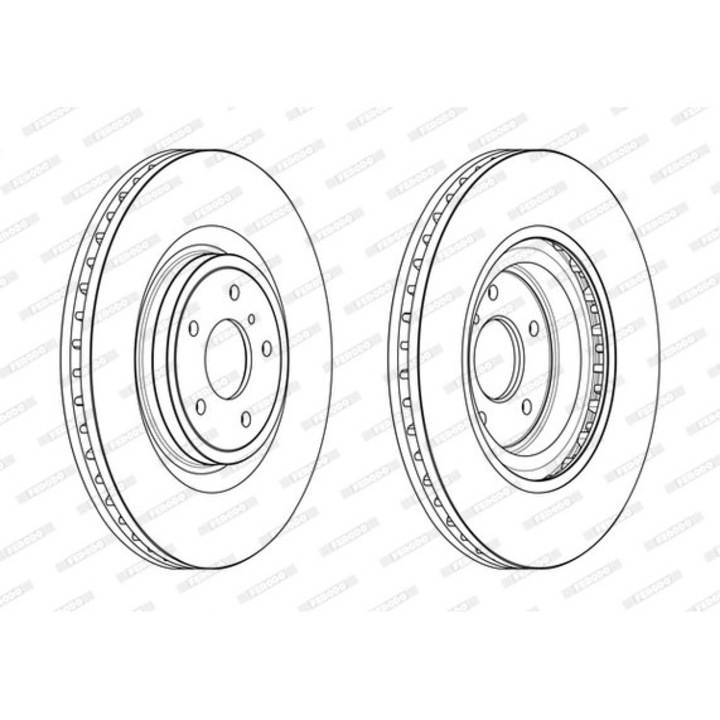 Спирачен диск Ddf2430C-1 Infiniti Fx/G/M/M37/Q50/Q60/Q70/Qx70 Nissan 370Z