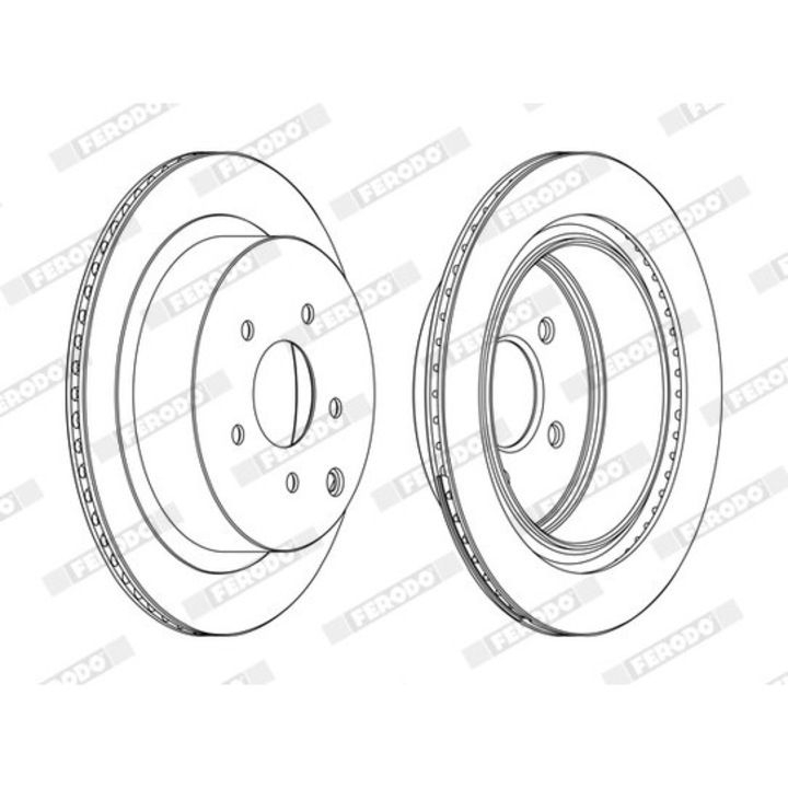 Спирачен диск Ddf1506C Infiniti Fx/Jx/M/M37/Q50/Q60/Q70/Qx50 1/Qx60 Nissan Elgrand/Murano 1/Murano 2/Murano 3/Pathfinder 4