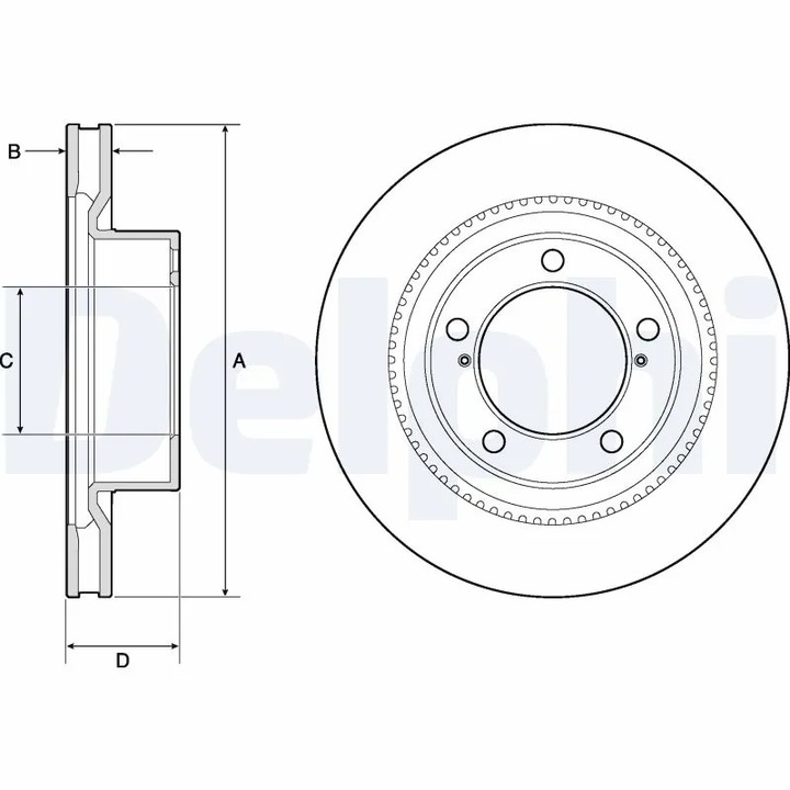 Tárcsafék Frana Bg9131 Lexus Lx Toyota Land Cruiser 200/Sequoia/Tundra Pick-Up