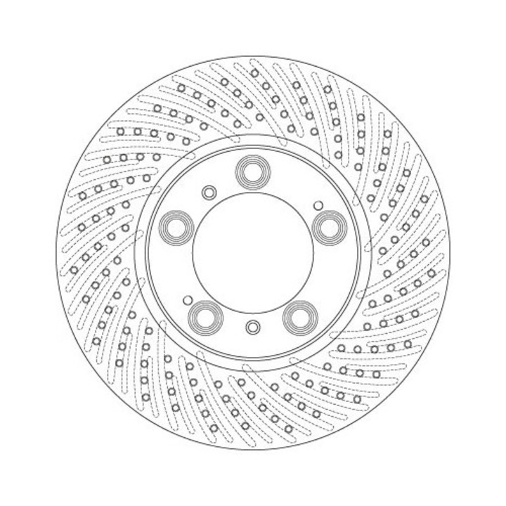 Frana tárcsa Df6213S Porsche 911/Boxster/Cayman
