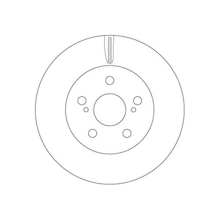 Tárcsafék Df6734 Toyota Prius/Prius Phv
