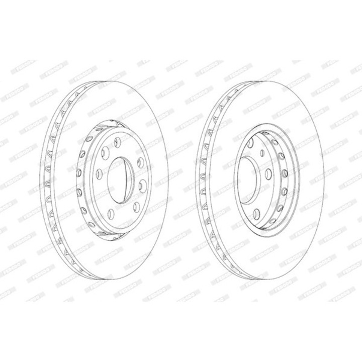 Set Discuri De Frana Ddf1726C Renault Fluence/Laguna/Laguna 3/Latitude/Megane/Megane 3/Scénic 3
