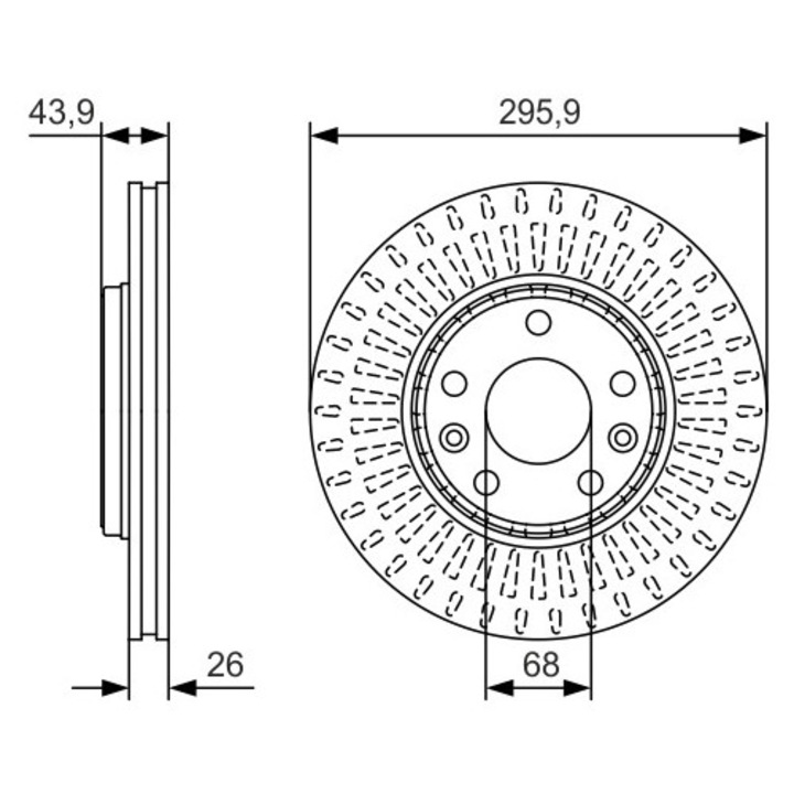 Set Discuri De Frana 0986479S93 Renault Fluence/Laguna/Laguna 3/Latitude/Megane/Megane 3/Scénic 3