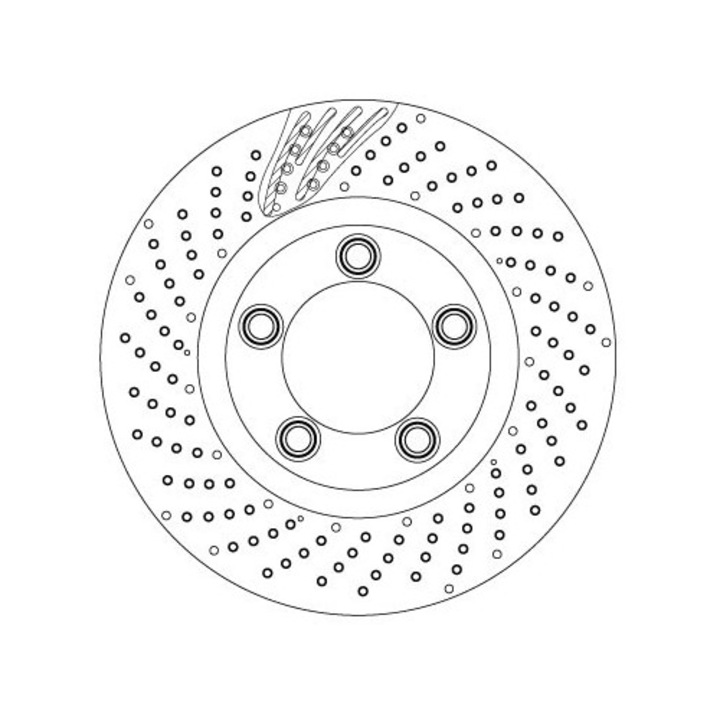 Tárcsafék Frana Df6542S Porsche 718 Boxster/718 Cayman/911/Boxster/Cayman
