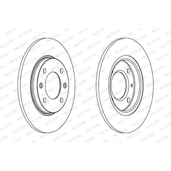 Féktárcsa Ddf244C Citroën Saxo/Xsara/Zx Peugeot 106 2/106 Van 2/206/306/309 1