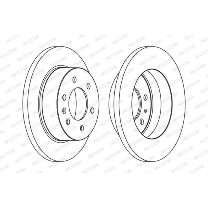 Tárcsafék Fcr311A Mercedes-Benz Sprinter 3, 5-T/Sprinter 3, 5-T Tourer/Sprinter 3-T/Sprinter 3-T Tourer/Sprinter 4, 6-T