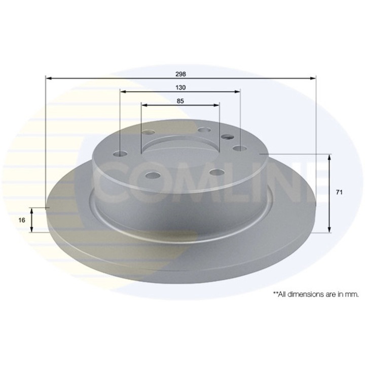 Спирачен диск Adc1639 Mercedes-Benz Sprinter 3, 5-T/Sprinter 3, 5-T Tourer/Sprinter 3-T/Sprinter 4, 6-T/Sprinter 5-T/T1