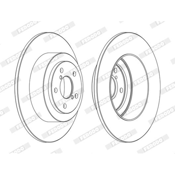 Спирачен диск Ddf1647C Subaru Forester/Impreza/Legacy 3/Legacy 4/Outback