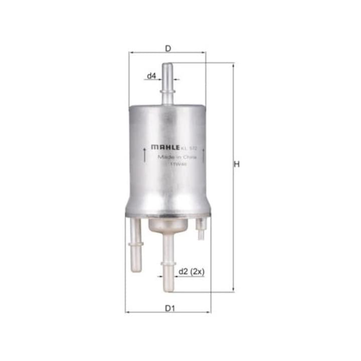 Üzemanyagszűrő Kl572 Audi A1/A3/Tt Ktm 10-Bow Seat Altea/Ibiza 4/Leon/Toledo 3/Toledo 4 Skoda Fabia 2/Fabia 3/Rapid