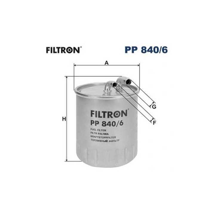 Üzemanyagszűrő Pp840/6 Chrysler 300C Mercedes-Benz A-osztály/B-osztály/C-osztály/C-osztály T-modell/Clc-osztály/Clk/Cls/E-osztály
