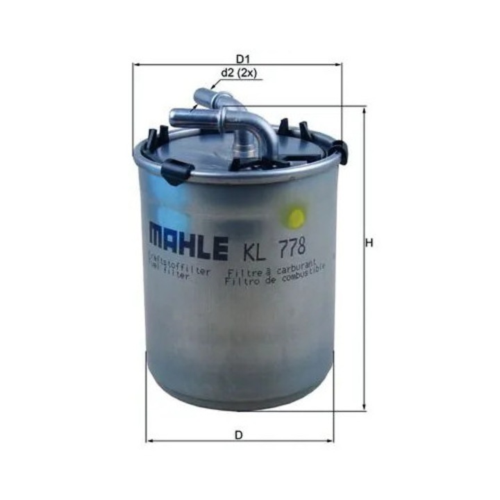 Üzemanyagszűrő Kl778 Audi A1 Seat Ibiza 4/Toledo 4 Skoda Fabia 2/Fabia 3/Fabia 3 Praktik/Rapid/Roomster Vw Polo/Xl1