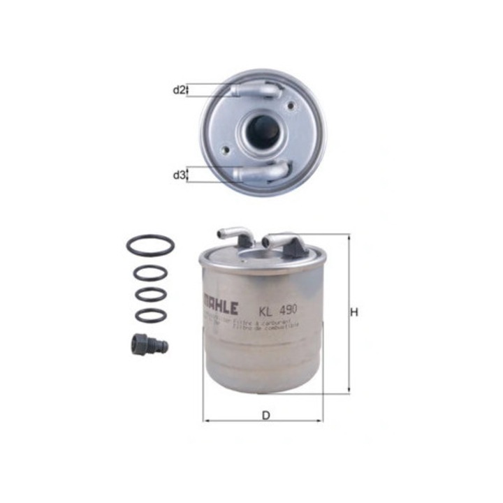 Üzemanyagszűrő Kl490D Mercedes-Benz A-osztály/B-osztály/C-osztály/C-osztály T-modell/E-osztály/E-osztály T-modell/Gl-osztály/M-osztály