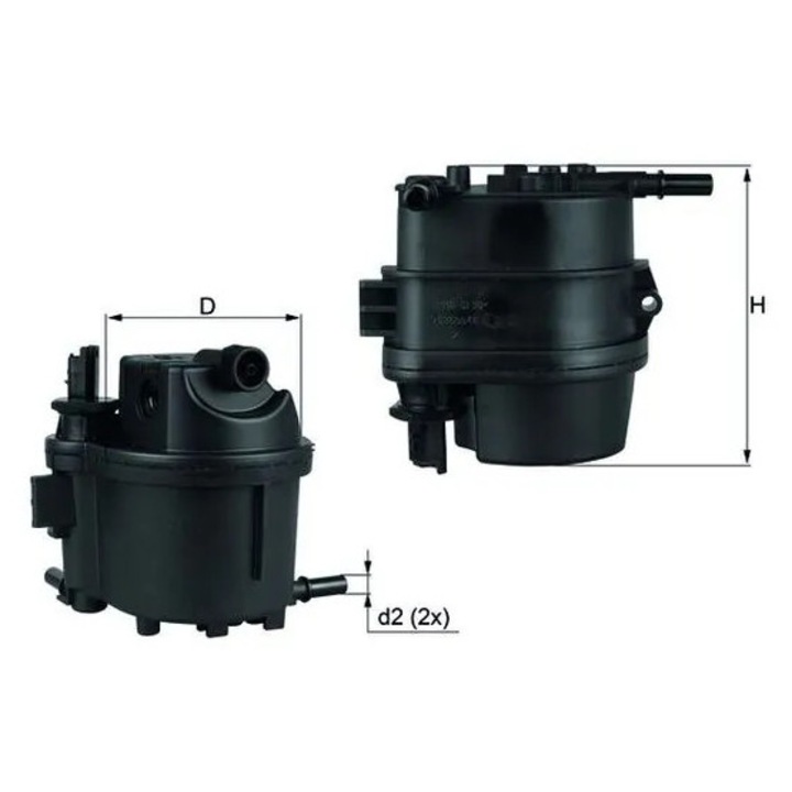 Üzemanyagszűrő Kl779 Citroën C1/C2/C2 Enterprise/C3 1/C3 2/C3 Pluriel/Nemo/Xsara Ford Fiesta 5/Fiesta 6/Fusion