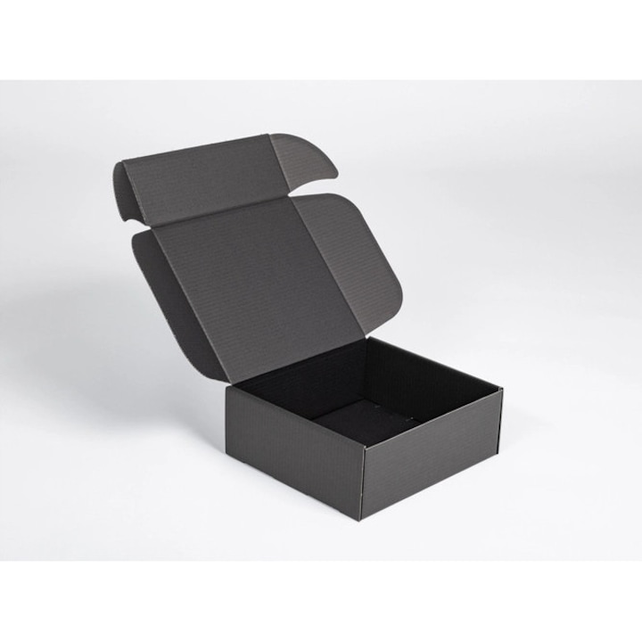 Cutie Din Carton Stantat, Neopak, F427, 305x270x110 mm, Carton Rezistent, Ambalaj Produse Electronice Si Accesorii, Negru Profund