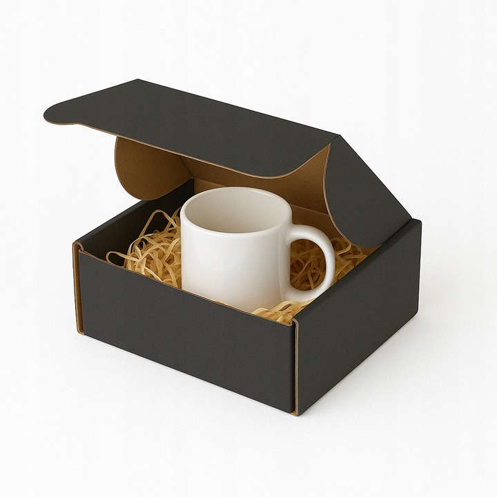 Set Cutii Din Carton Tip Fasonat, Neopak, 150x100x50 mm, Carton Rezistent, Pentru Ambalare Cadouri, Negru, 10 buc