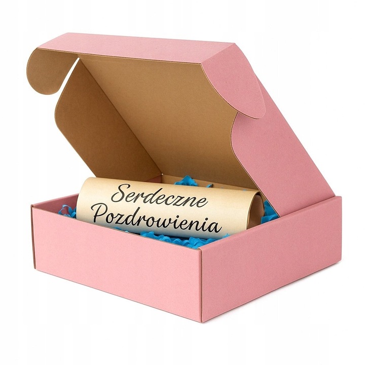 Cutie Expediere Cadou, Neopak, Gabarit A, 200x200x70 mm, Carton Fasonat Rezistent, Solutie Eleganta Pentru Livrarea Produselor Si Prezentare Estetica De Calitate, Roz