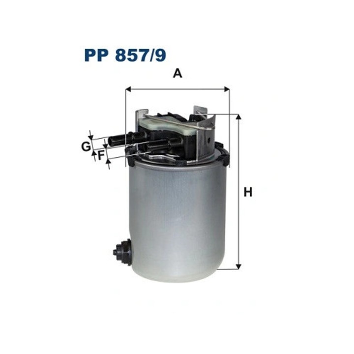Üzemanyagszűrő Pp857/9 Nissan 10-Trail/10-Trail 3/Qashqai 2 Renault Kadjar/Koleos 2