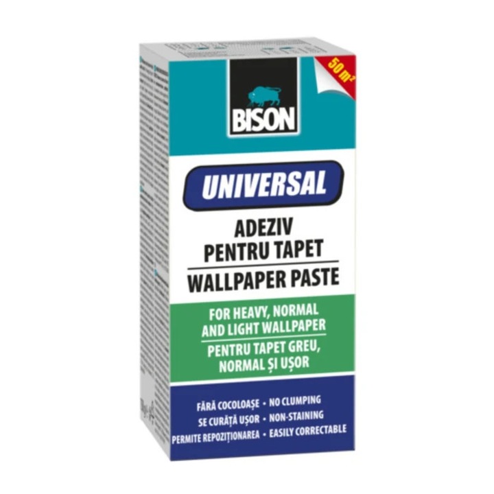 Adeziv pentru tapet, interior, Bison Universal, 150 g